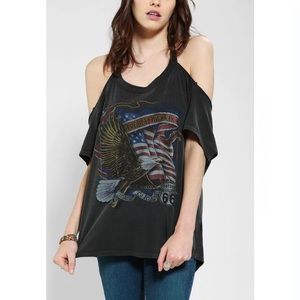 “Truly Madly Deeply” Biker Cropped T-Shirt